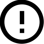 Exclamation Outline SVG Icon